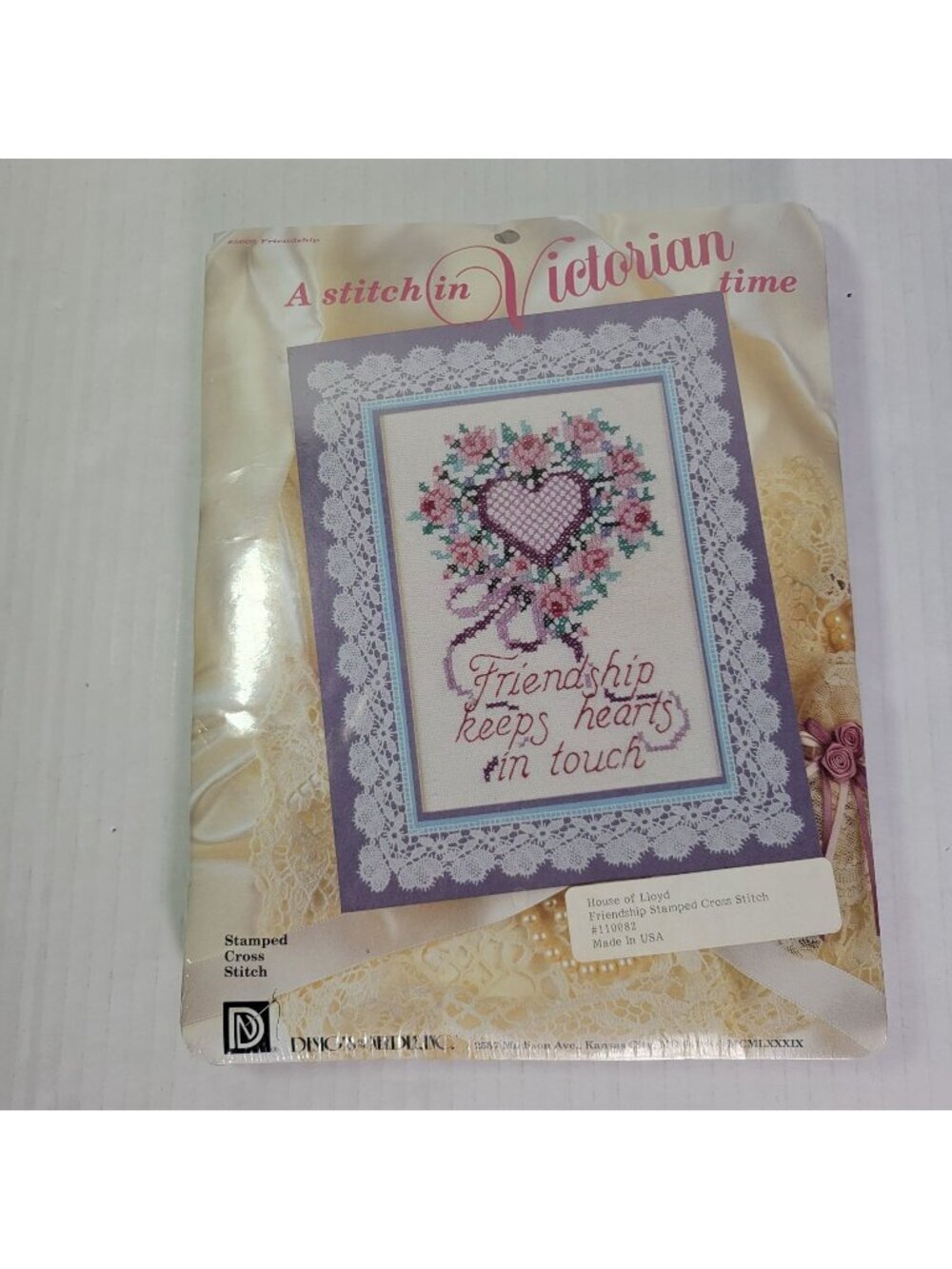 Vintage Louise Thompson Cross Stitch Kit Friendship Design 1989 Victorian Time